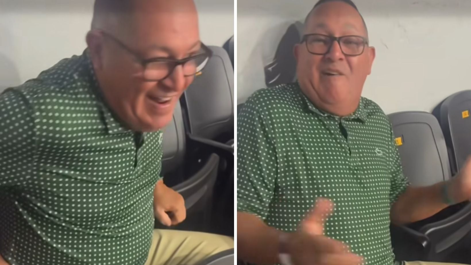 Fanático en los asientos de Carolina (BSN)