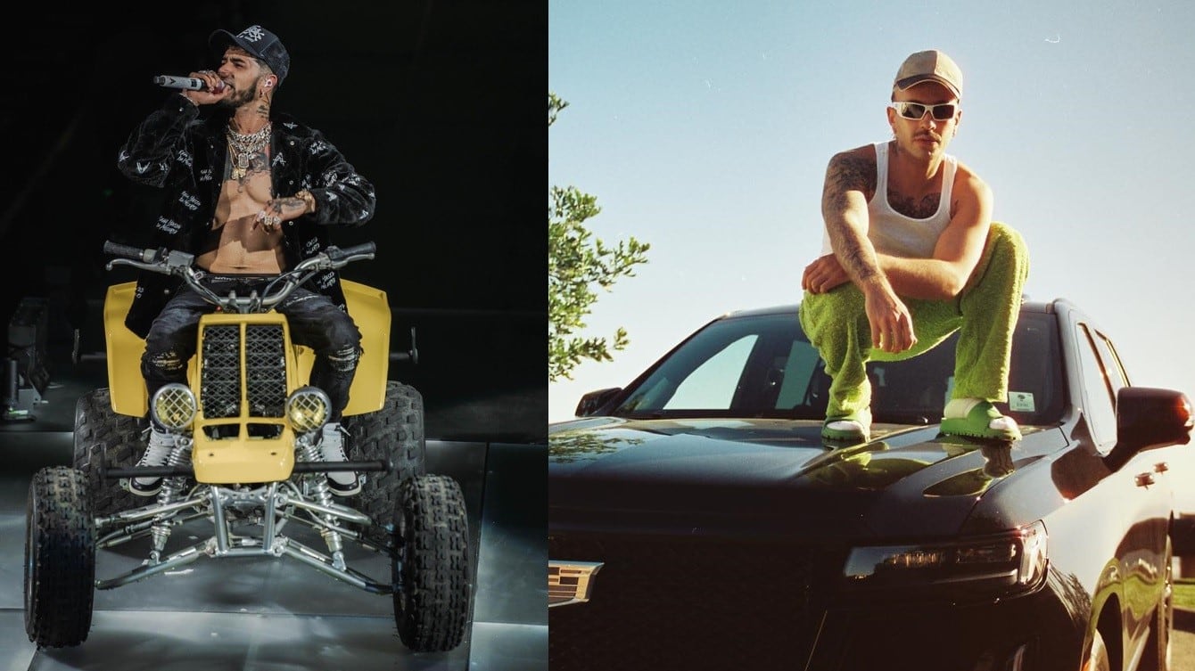 A través de sus redes sociales el cantante Anuel AA reveló lo sucedido haciendo la referencia a Feid con el color representativo del cantante.