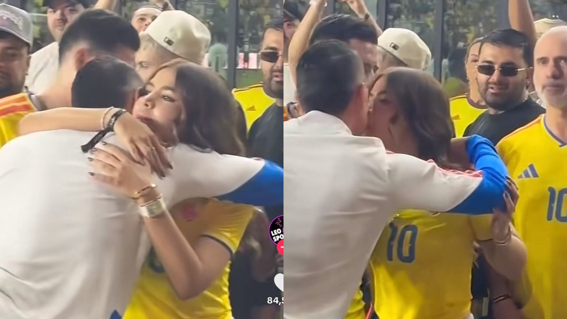 James Rodríguez y su pareja
