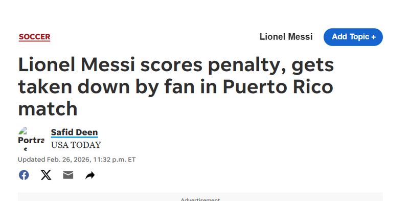 Medios reseñan papelón con Messi en Puerto Rico