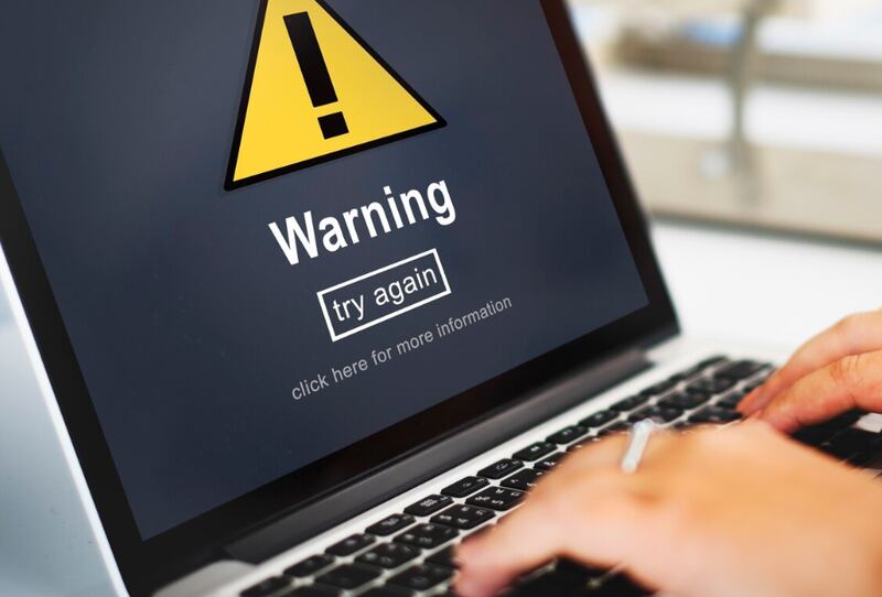 Concepto de signo de seguridad de notificación de alerta de atención de advertencia