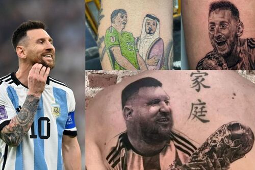 “Salieron mal”: los ‘peores’ tatuajes de Argentina campeón del Mundial Qatar 2022