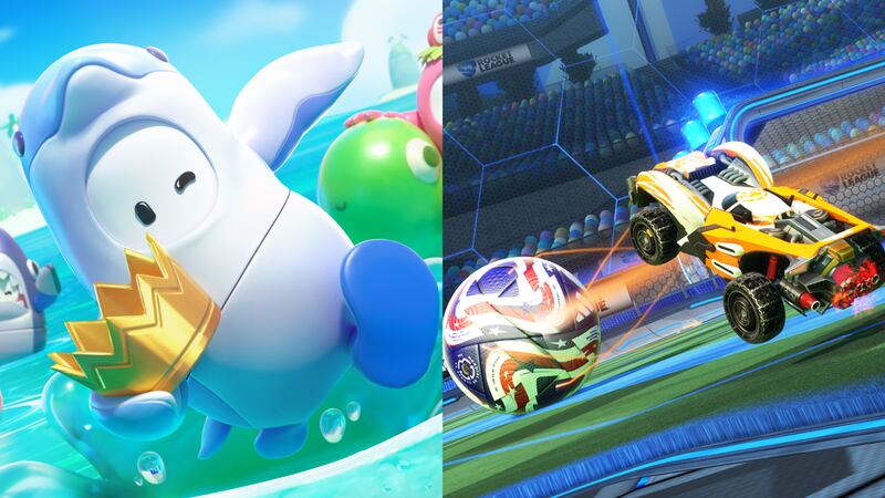 Fall Guys y Rocket League - Fotos: Redes sociales de los videojuegos