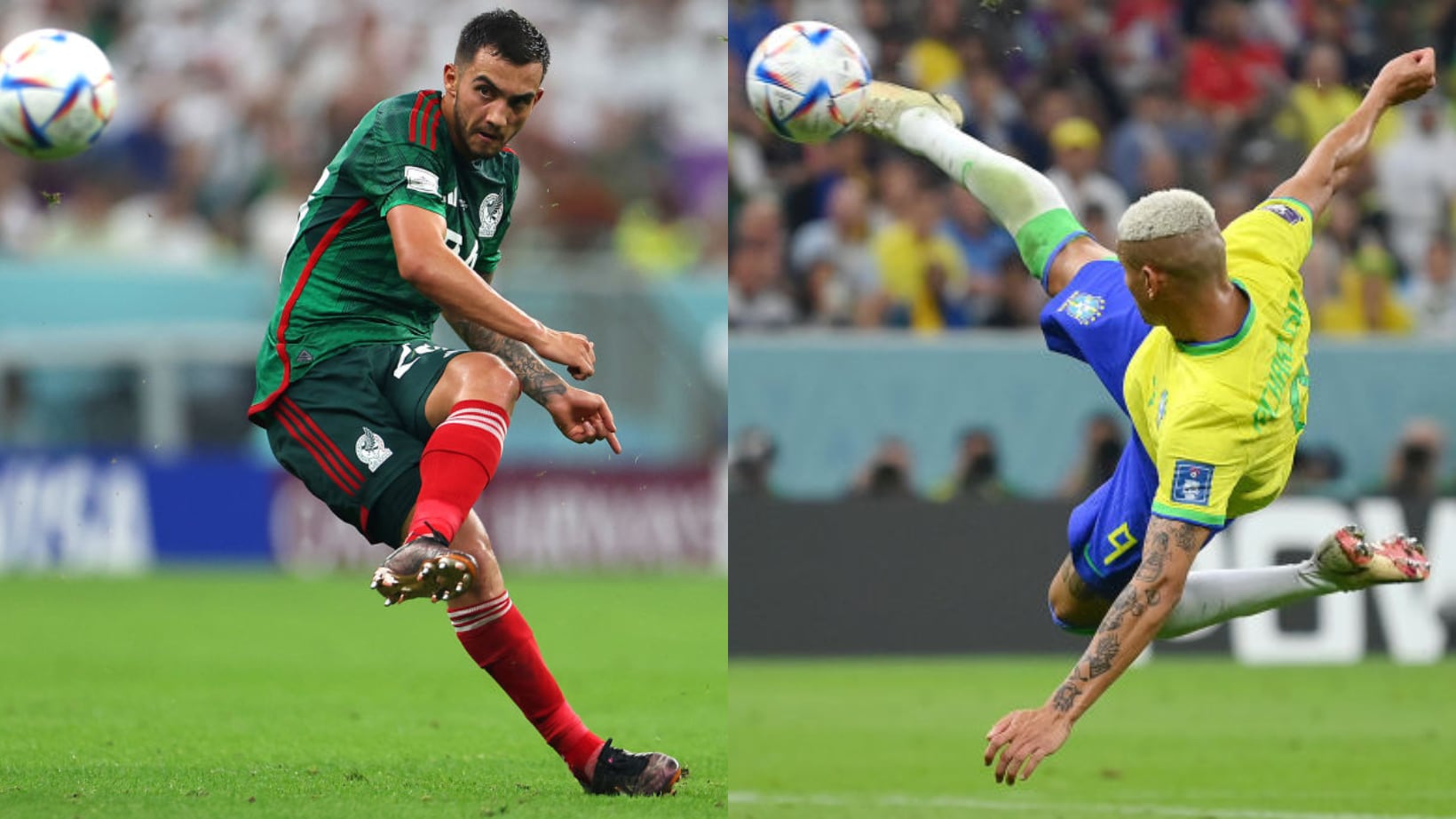 Los goles de Luis Chávez y Richarlison fueron en la fase de grupos del Mundial.