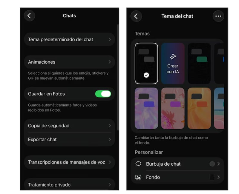 Modificar fondos de WhatsApp