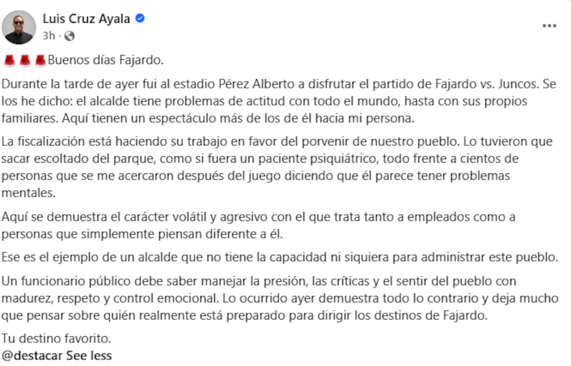 Luis Cruz Ayala