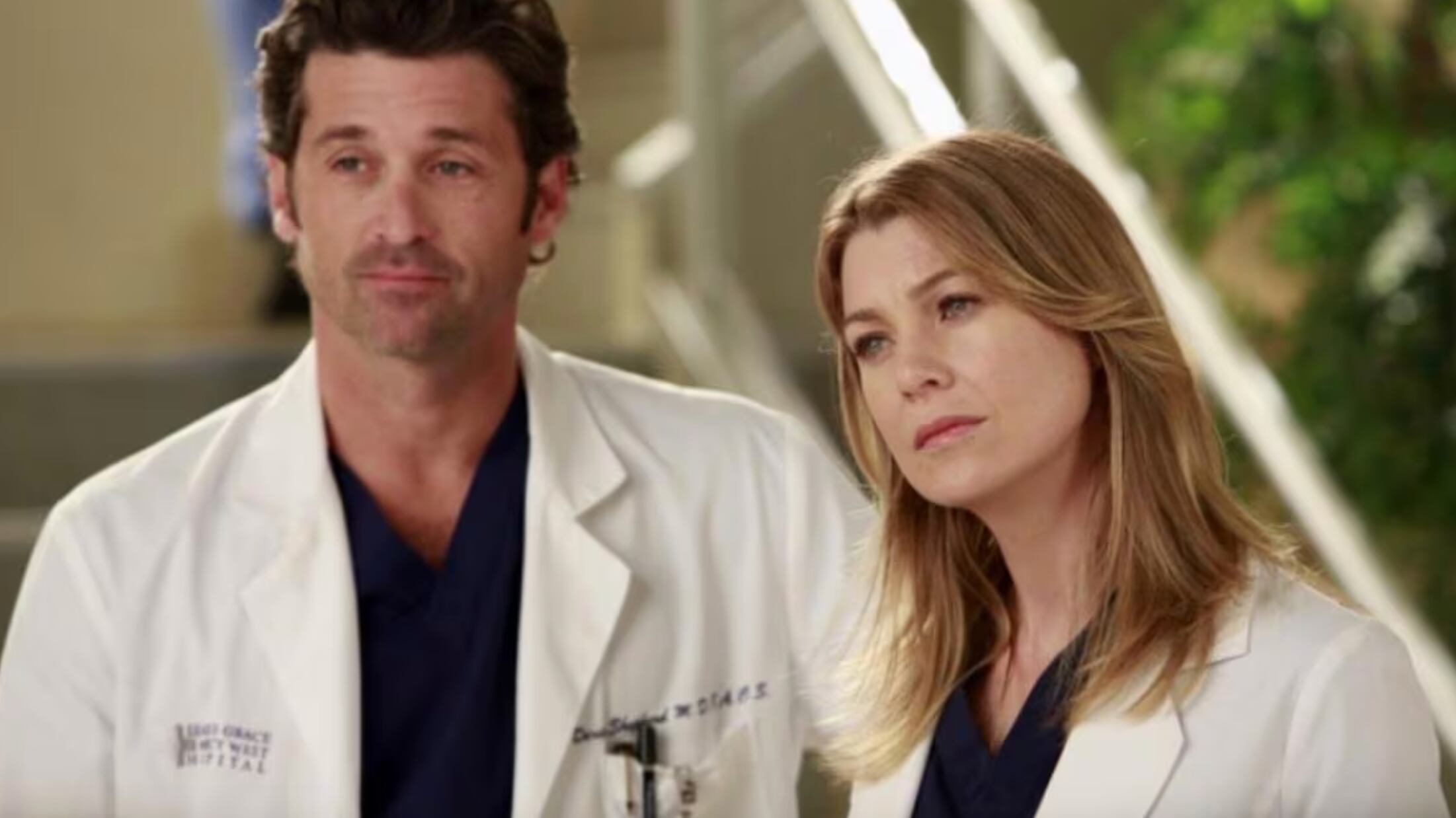 Ellen Pompeo y Patrick Dempsey en ‘Grey’s Anatomy’