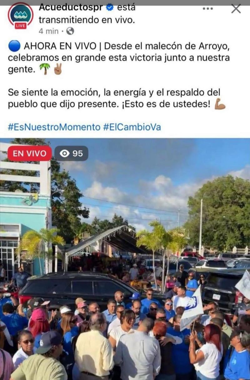 Transmisión en Facebook de la AAA
