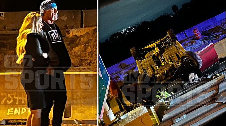 Hulk Hogan ayudó a una mujer en medio de un accidente en la autopista.