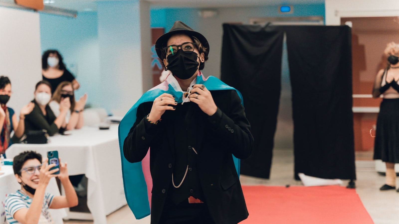 Wyatt de Jesús Casanova en la actividad final del campamento de la True Self Foundation