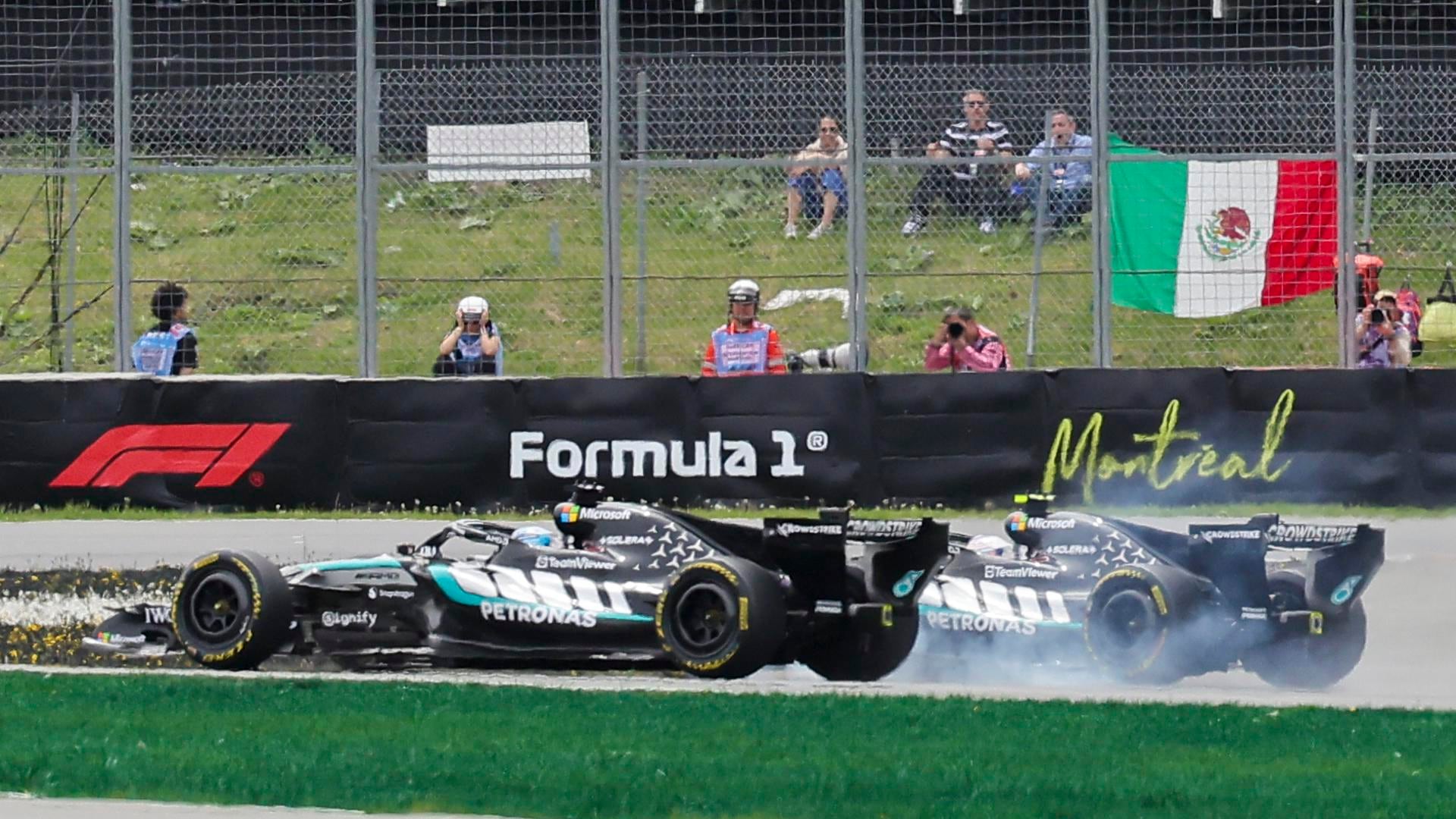 El inglés George Russell (Mercedes) en la prueba sprint del Gran Premio de Canadá EFE/EPA/CRISTOBAL HERRERA-ULASHKEVICH