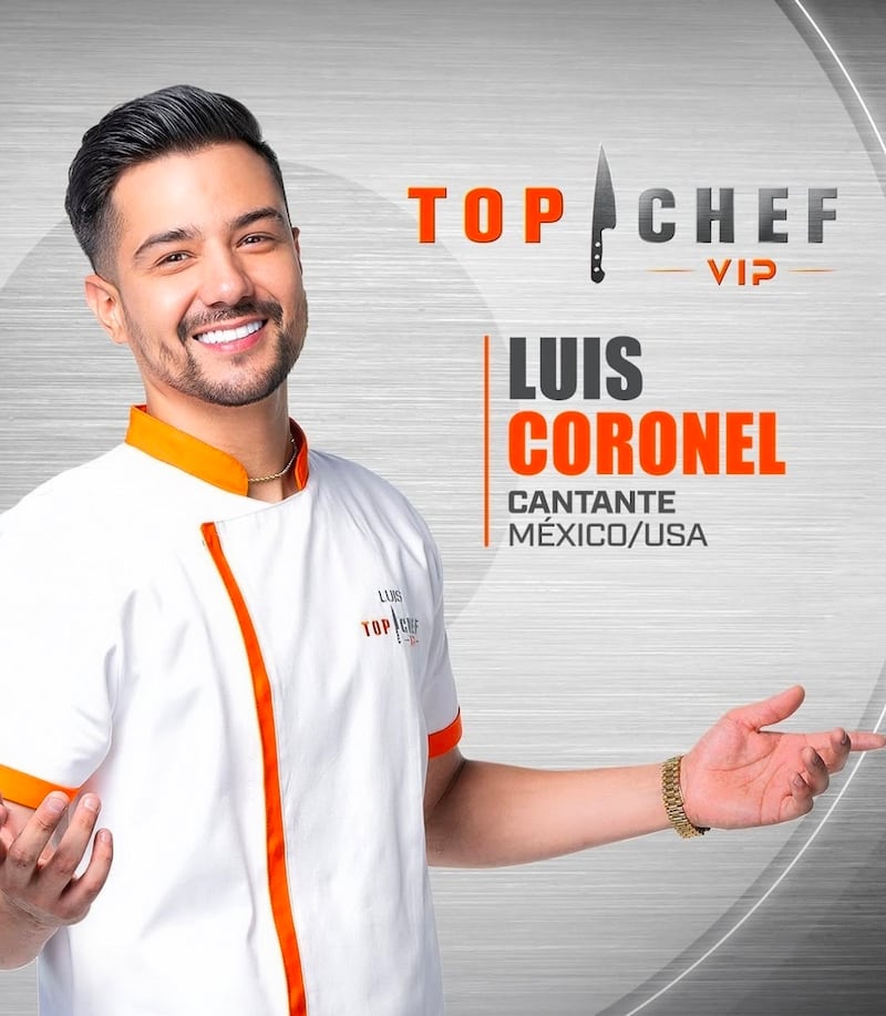 Luis Coronel fue el tercer eliminado de 'Top Chef VIP 1'.