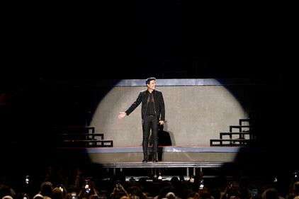 El artista se presentó en el Coliseo de Puerto Rico, José Miguel Agrelot.