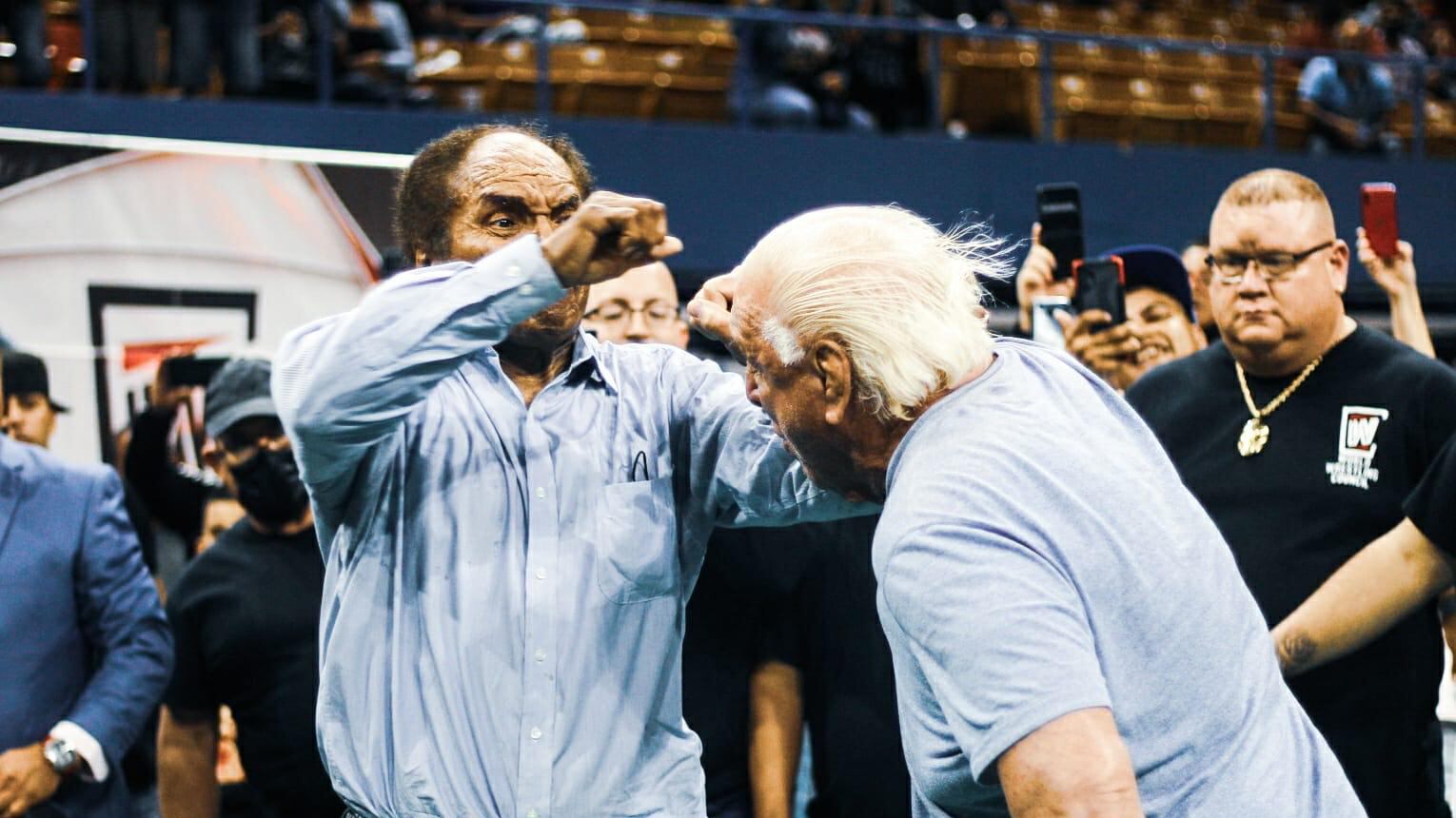 Ric Flair y Carlos Colón