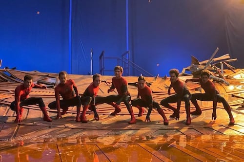 ¡Épico! Foto de todos los Spider-Man junto a sus dobles