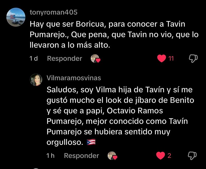 Hija de Tavín Pumarejo reacciona a homenaje de Bad Bunny a su padre.