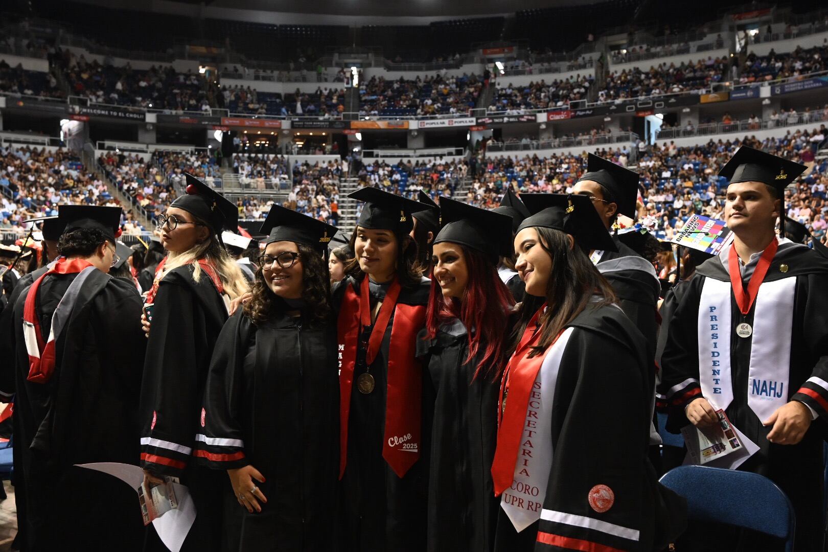 La Universidad de Puerto Rico, Recinto de Río Piedras celebra su Centésima Vigésima Colación de Grados. Coliseo de Puerto Rico. Hato Rey Metro PR 26 de junio de 2025