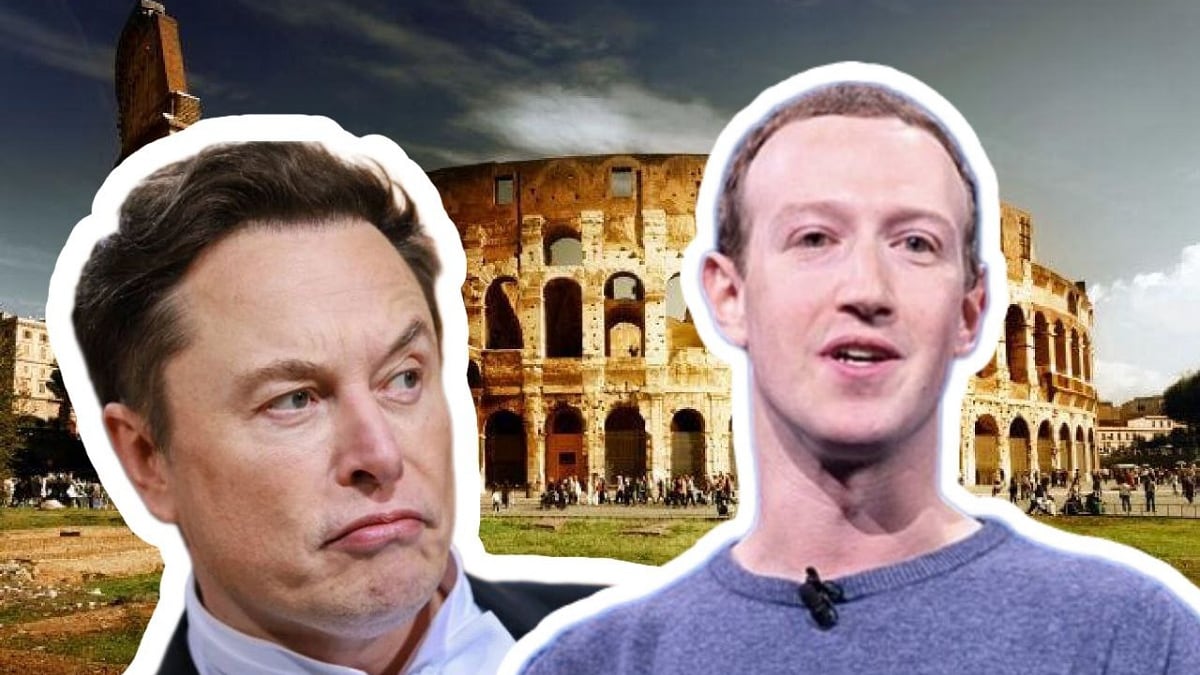 Elon Musk vs Mark Zuckerberg. Composición Alberto Sandoval