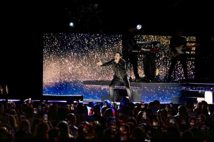 El artista se presentó en el Coliseo de Puerto Rico, José Miguel Agrelot.