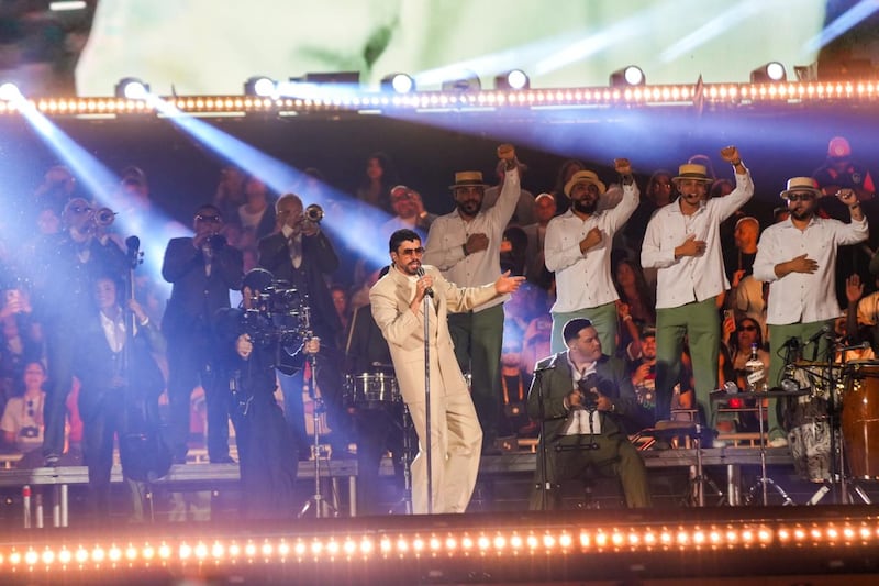 Bad Bunny en concierto en Colombia