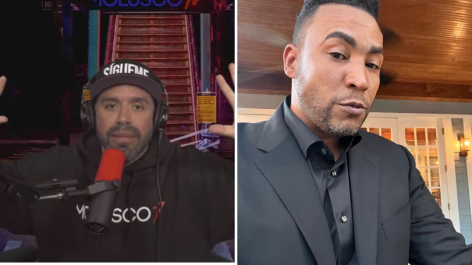 El locutor reveló que el artista envió una persona para amenazarlo.