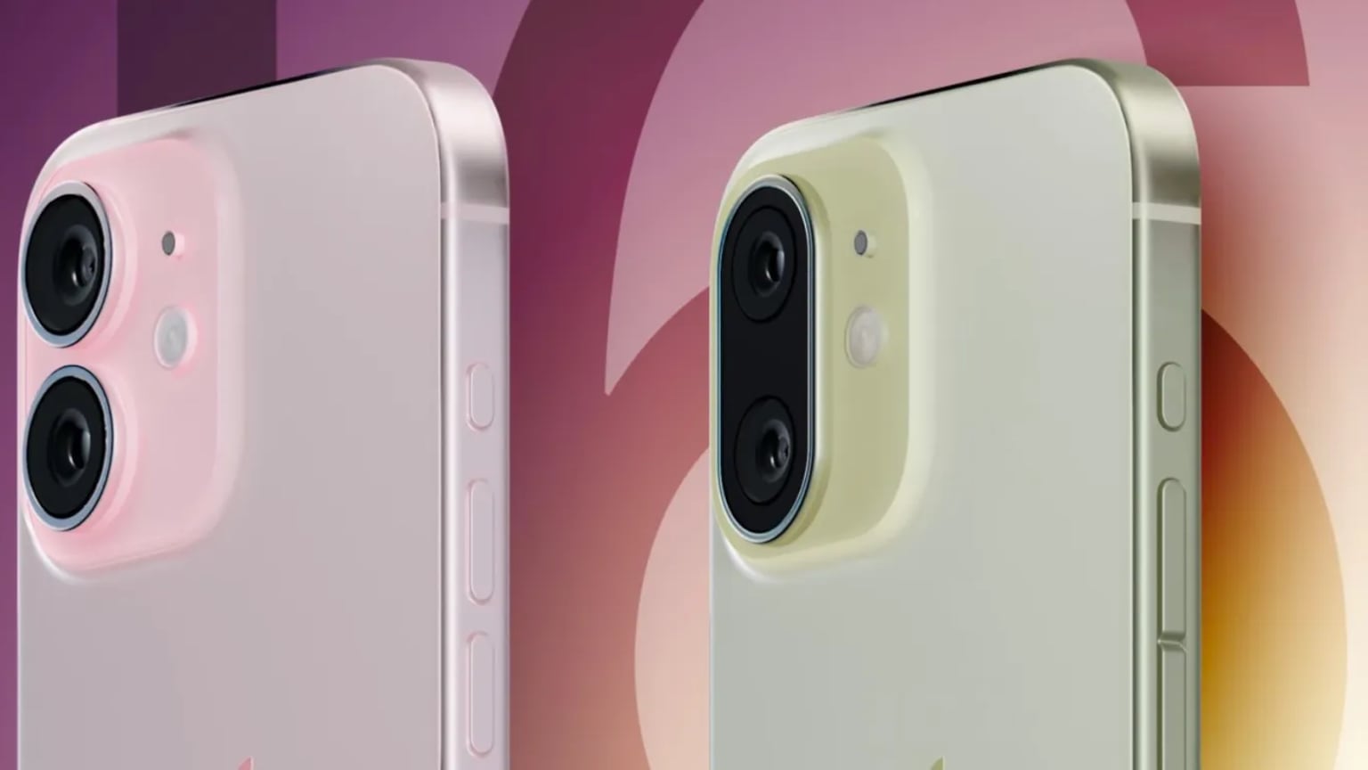 Imagen conceptual del iPhone 16 con cámara de alineación vertical como un Android.