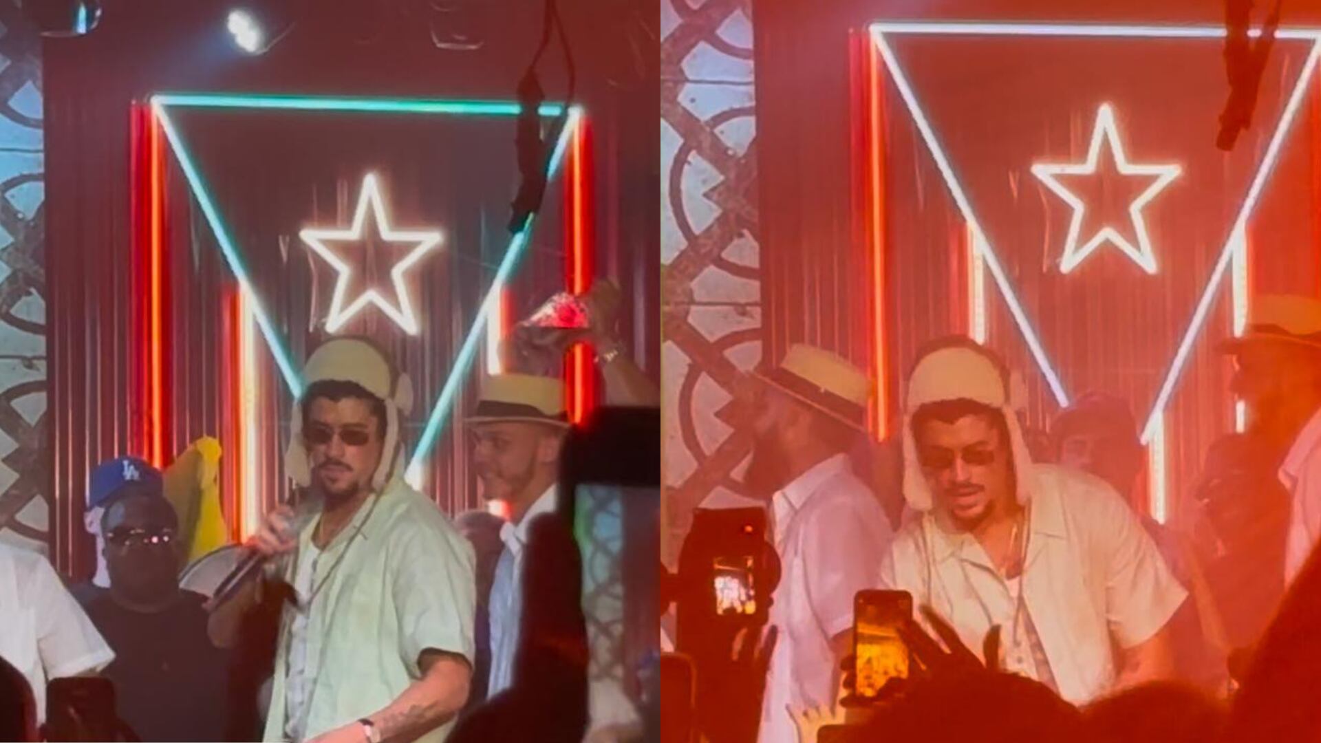 Bad Bunny llevó, el viernes, 10 de enero de 2025, una parranda al evento de Spotify, en el Local, celebrando su álbum nuevo "Debí tirar más fotos". El Calce.