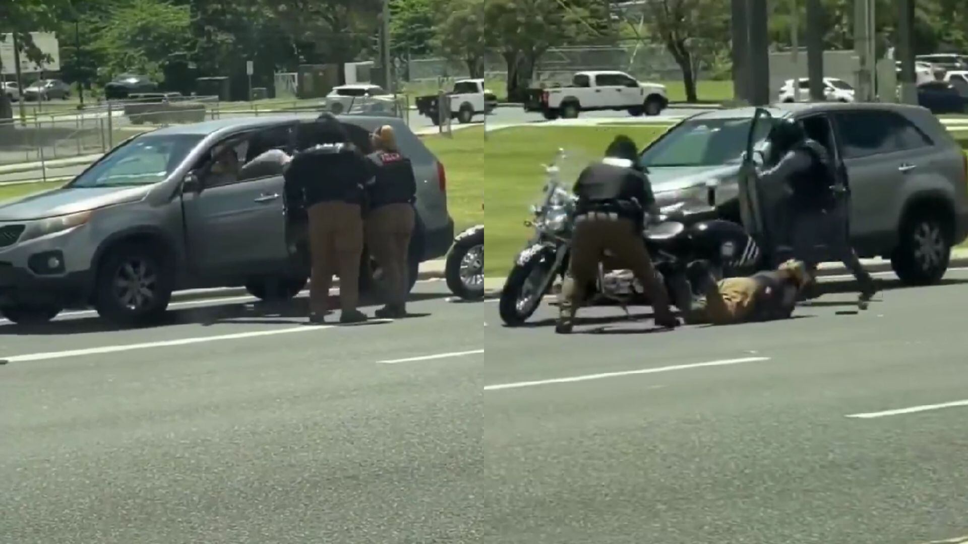 Arrestan a mujer que intentó atropellar a dos policías