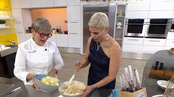 Ivonne Orsini en la cocina