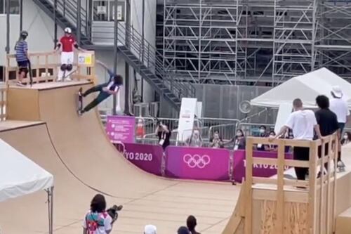 VIDEO: Steven Piñeiro ya probó la pista en #Tokio2020 y está ready pa' competir