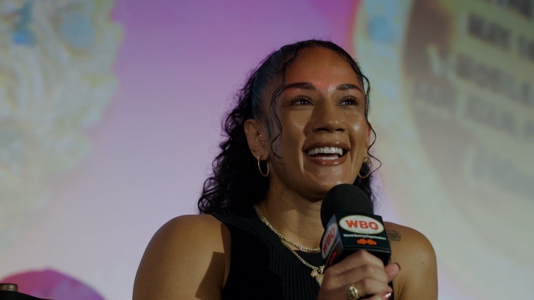 La boxeadora puertorriqueña anunció su cartelera en apoyo al boxeo femenino.
