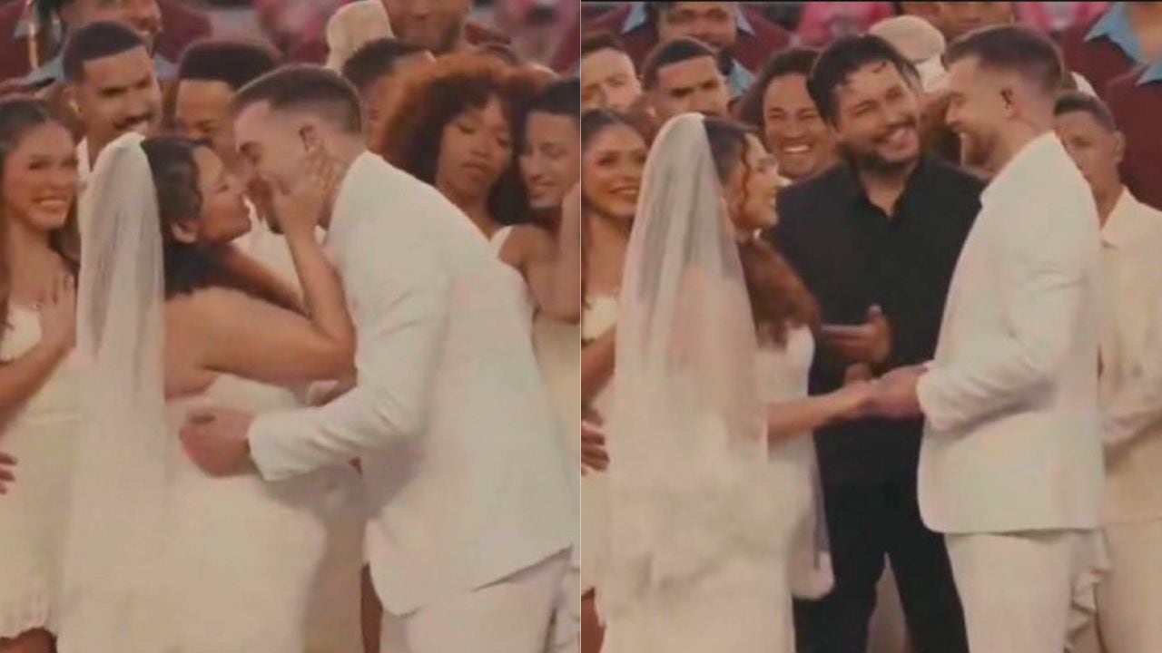 Boda en concierto de Bad Bunny