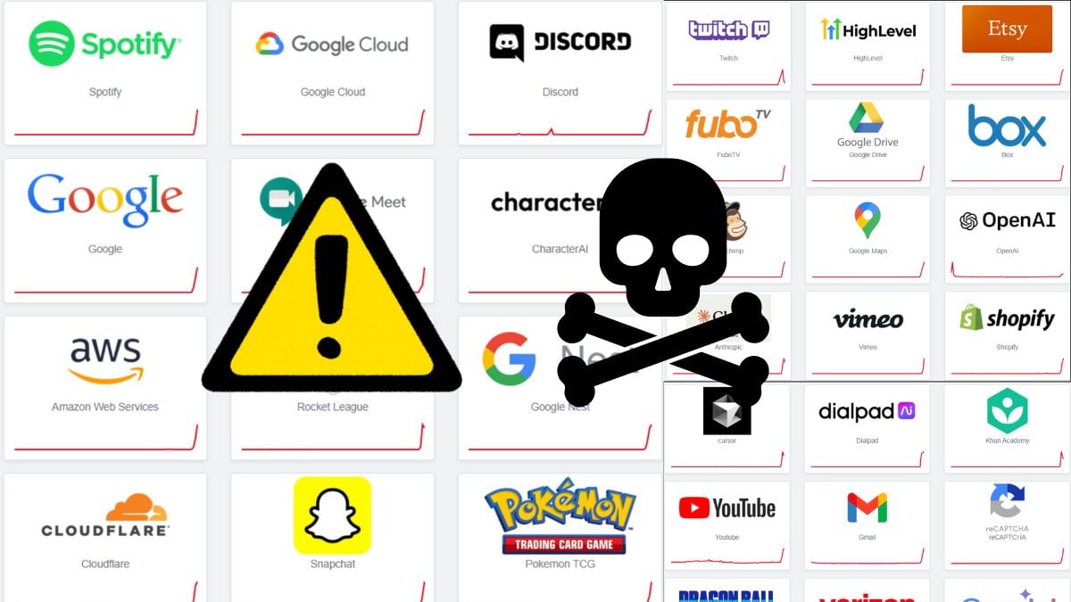 Hackeo masivo: Google, Amazon, Spotify, Microsoft y más sufren caída mundial