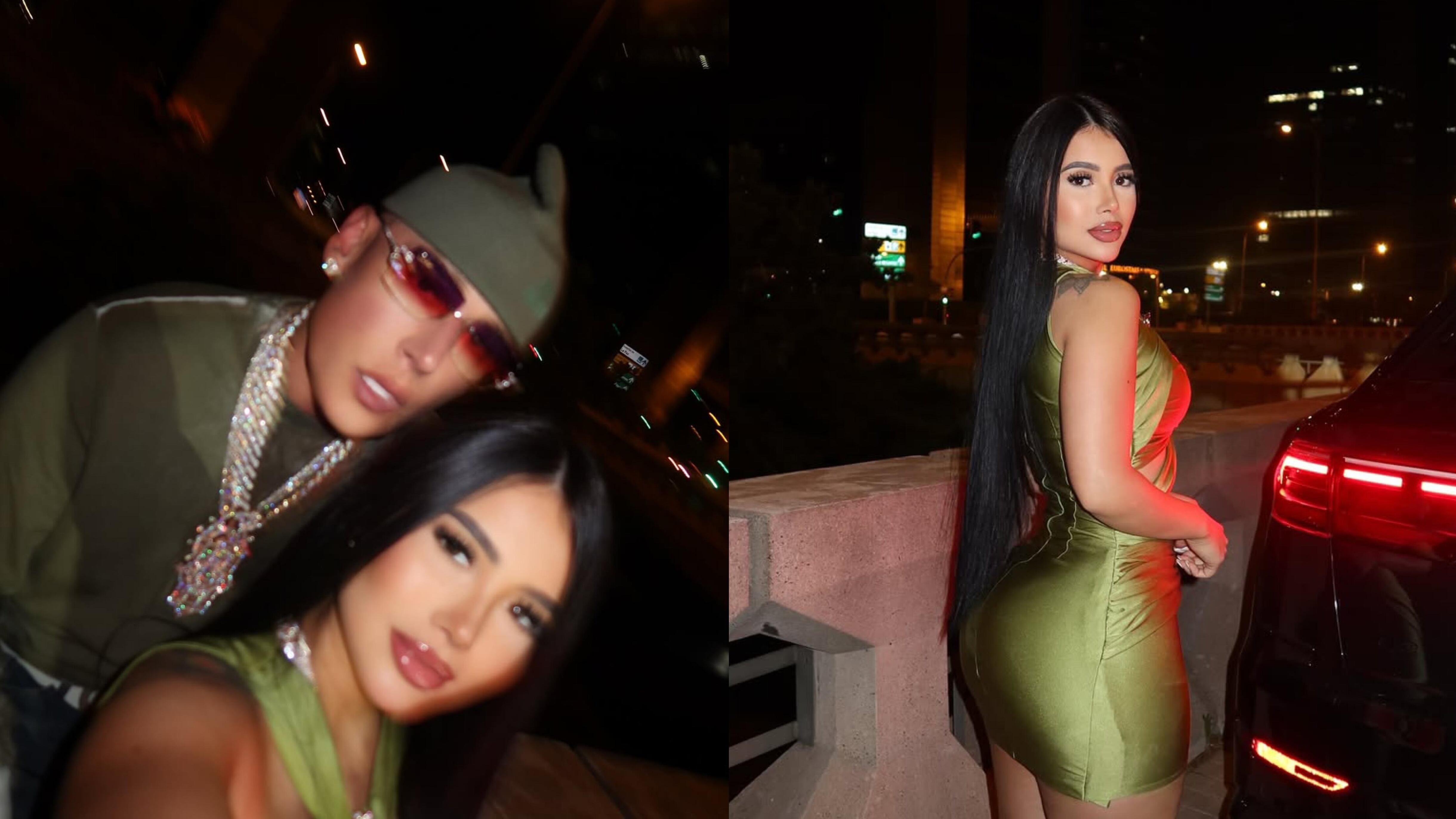 El exponente urbano puertorriqueño, Cosculluela, posa junto a su nueva novia, la modelo y presentadora venezolana, Génesis Escorihuela.