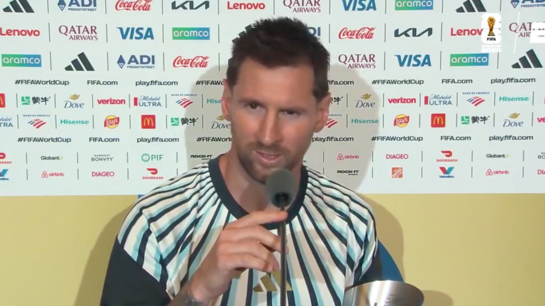 Lionel Messi - Foto: Captura de pantalla de la transmisión el 17 de junio del 2026