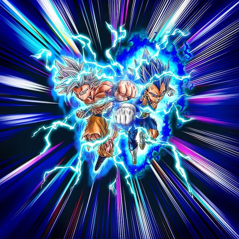 Goku y Vegeta por Toyotaro para el aniversario de Dragon Ball Legends