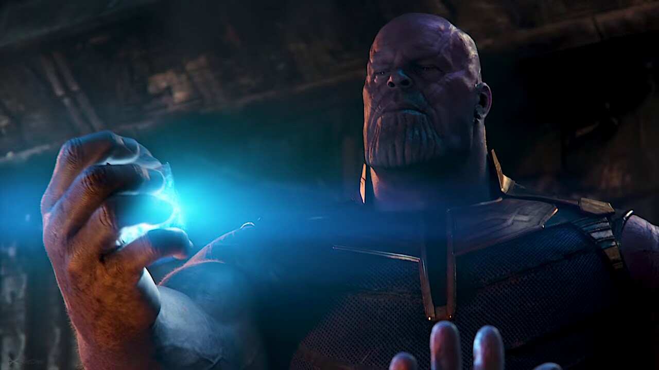 Thanos con la Gema del Espacio