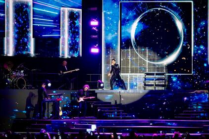 El artista se presentó en el Coliseo de Puerto Rico, José Miguel Agrelot.