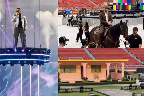 ¿Habrá casita? Filtran videos del ensayo de Bad Bunny para el Super Bowl LX