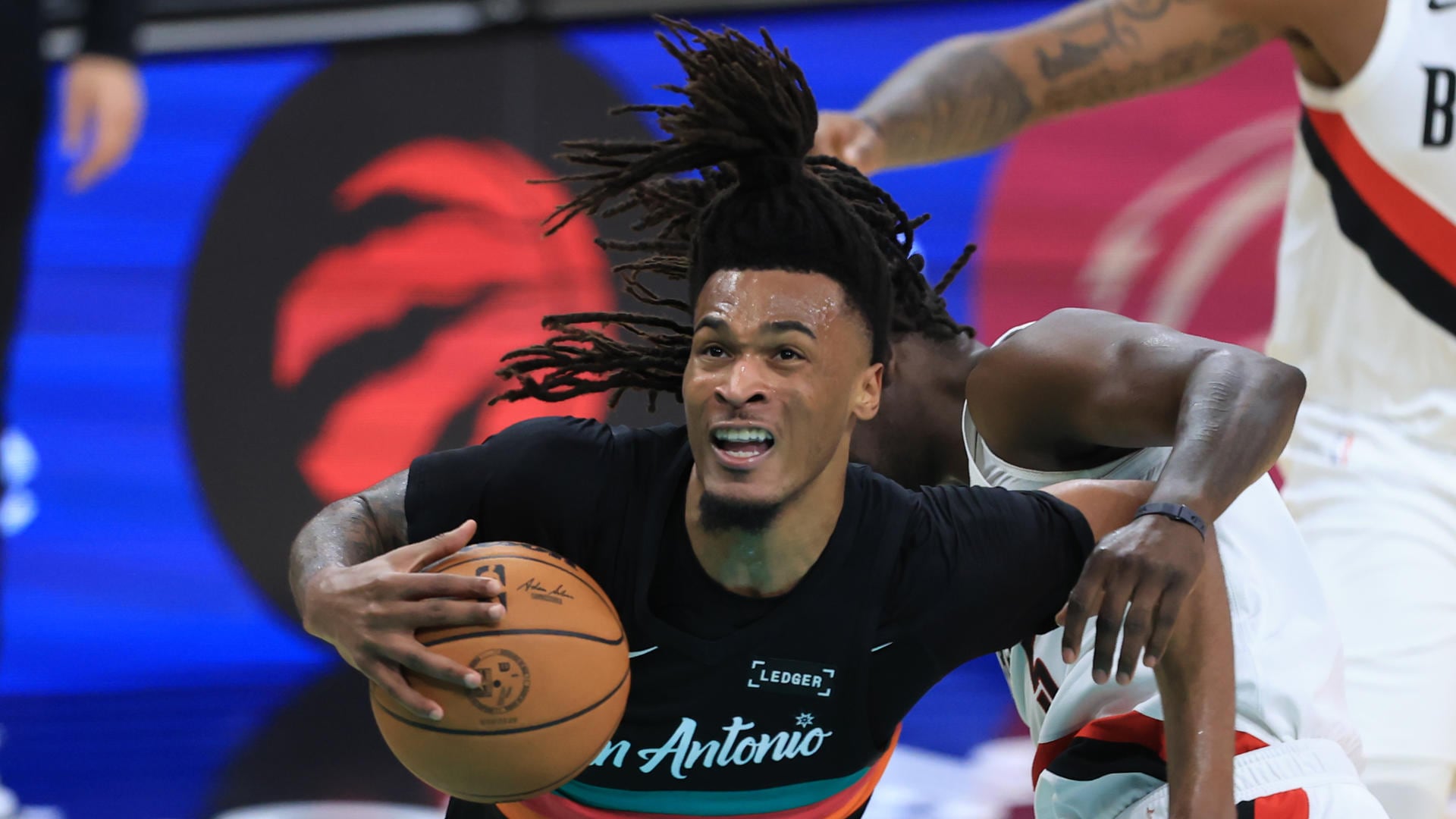 Fotografía de archivo del 19 de abril de 2026 en la que se observa a Stephon Castle, de los San Antonio Spurs. EFE/Carlos Ramírez
