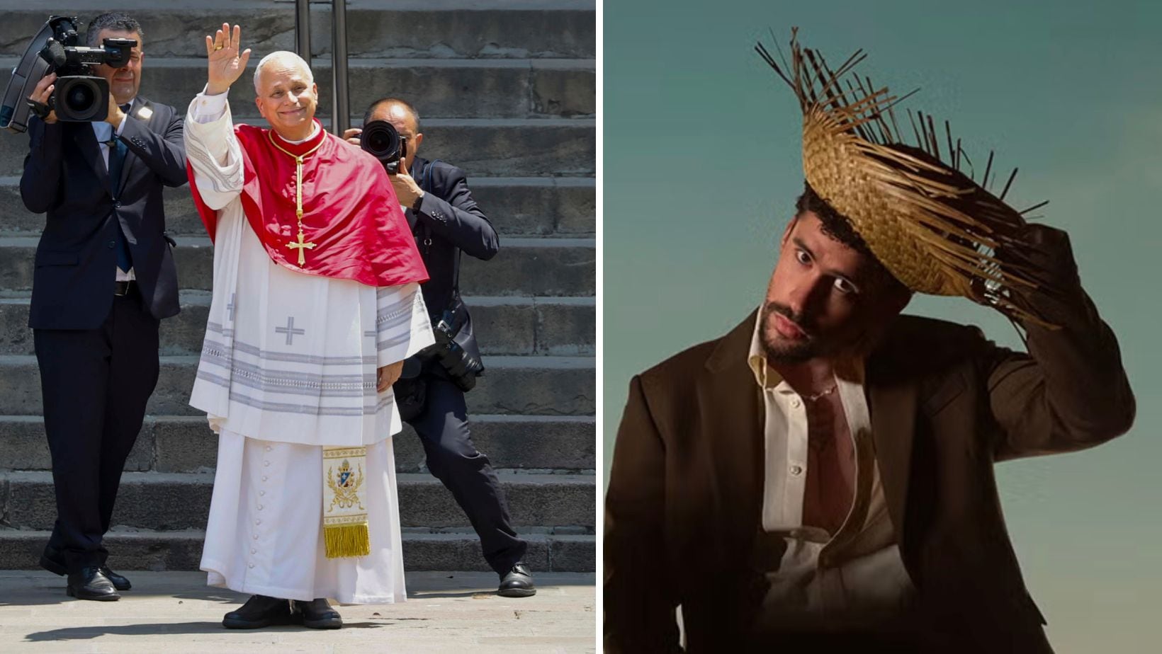 ¡Habemus Benito! El papa León XIV y Bad Bunny se saludaron en España