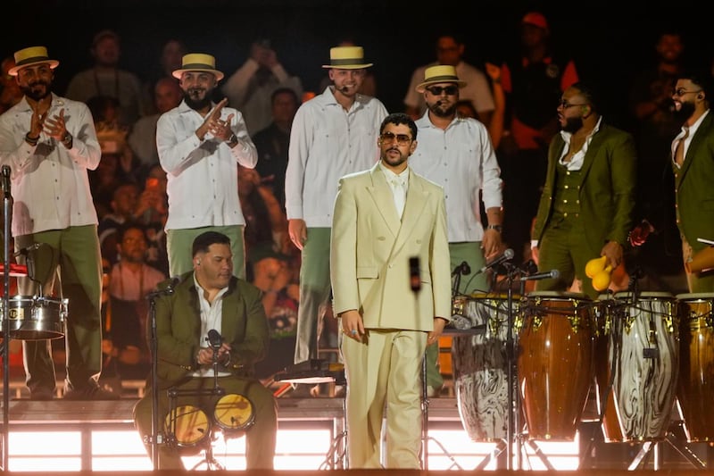 Bad Bunny en concierto en Colombia
