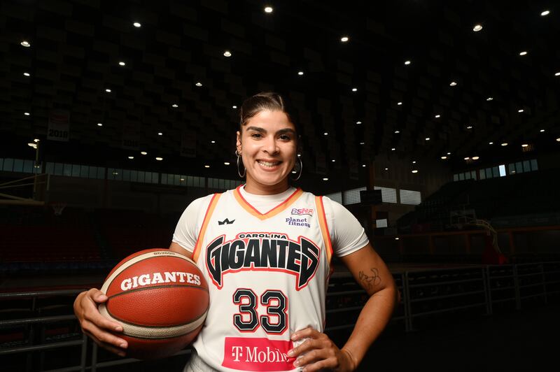 La jugadora de las Gigantes de Carolina , Glennys Rosa.
