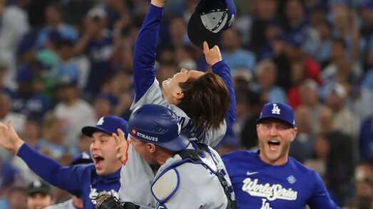 Dodgers celebran victoria en la Serie Mundial