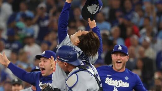 Dodgers celebran victoria en la Serie Mundial