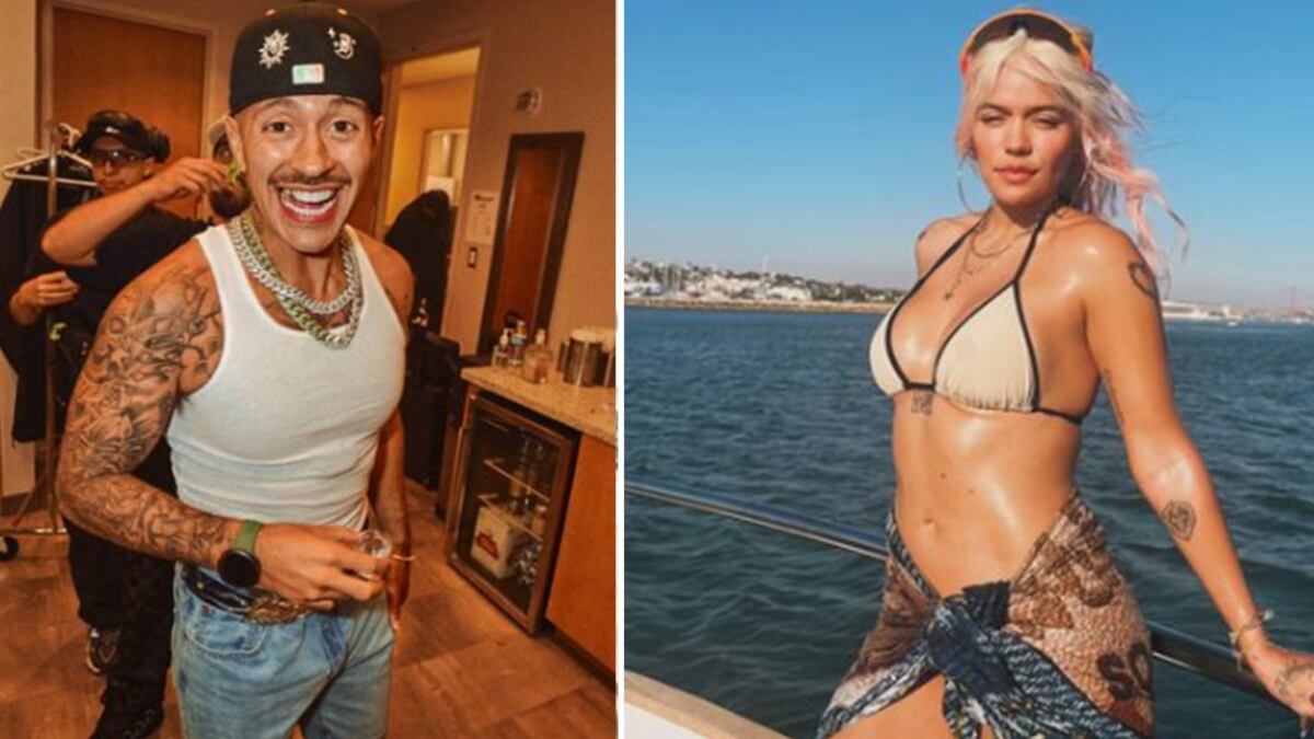 Feid y Karol G gesto