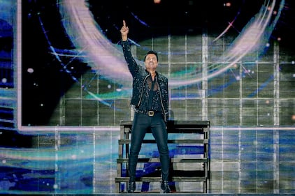 El artista se presentó en el Coliseo de Puerto Rico, José Miguel Agrelot.