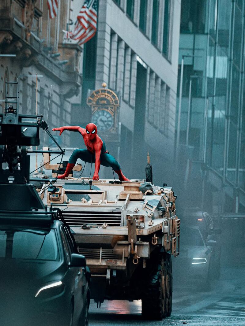 Rodaje de Spider-Man "Un Nuevo Día"