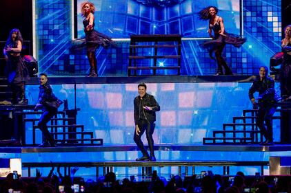 El artista se presentó en el Coliseo de Puerto Rico, José Miguel Agrelot.