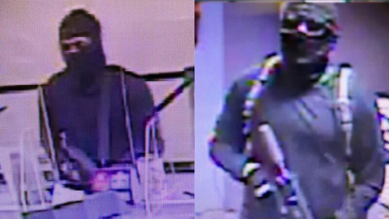 sujetos que asaltaron banco en Dorado